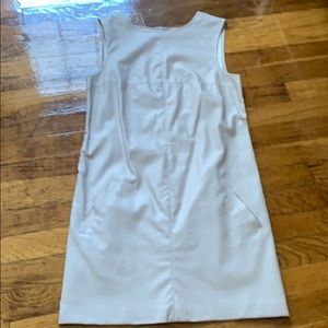 BB Dakota pale tan / pink faux leather dress